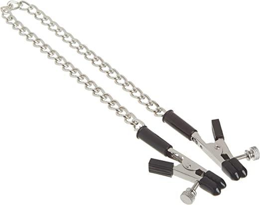 Alligator Tip Clamp with Jewel Chain - Passionfruit