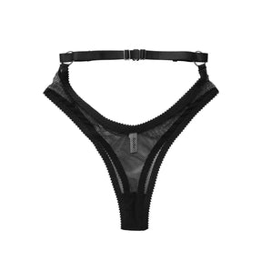 Blair Thong: Fishnet - Hopeless Lingerie - Passionfruit