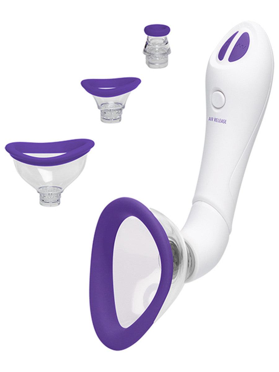 Bloom Vibrating Vulva & Nipple Pump - Passionfruit