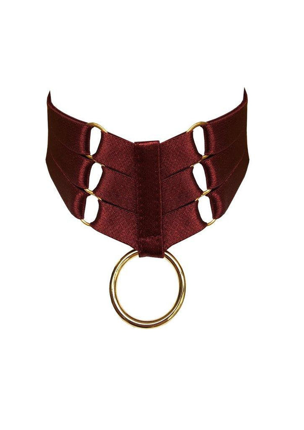 Bondage Collar by Bordelle - Passionfruit