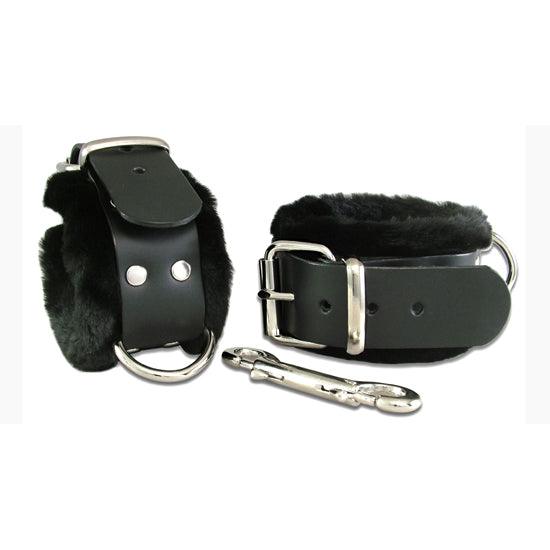 Fur Ankle Restraints: Wild Hide - Passionfruit