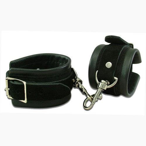 Leather Hand Cuffs: Wild Hide - Passionfruit
