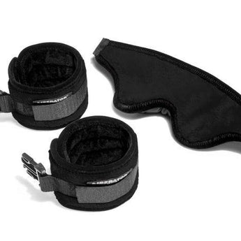 Plush Tease Wrist & Blindfold Kit - Passionfruit