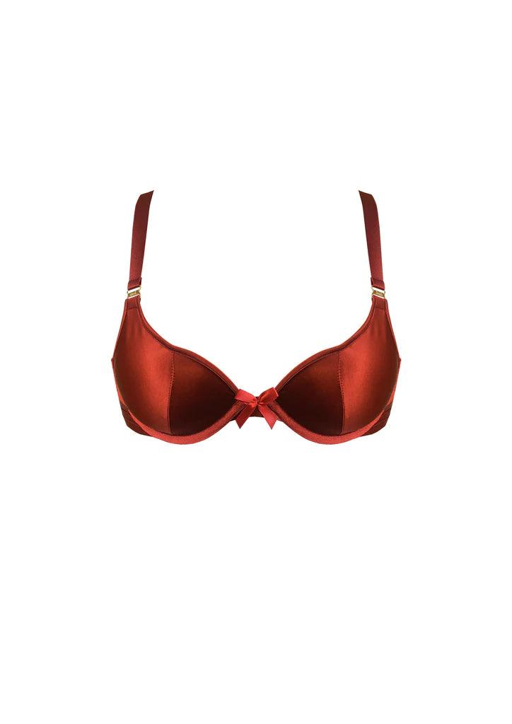 Push Up Bra: Burnt Red - Passionfruit