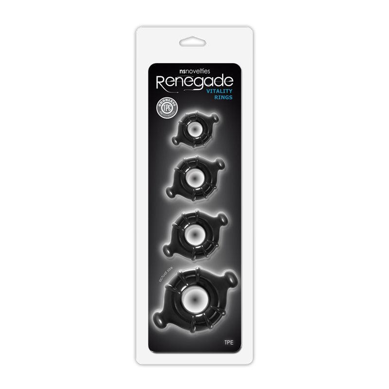 Renegade Cock Rings: Set of Four - Passionfruit