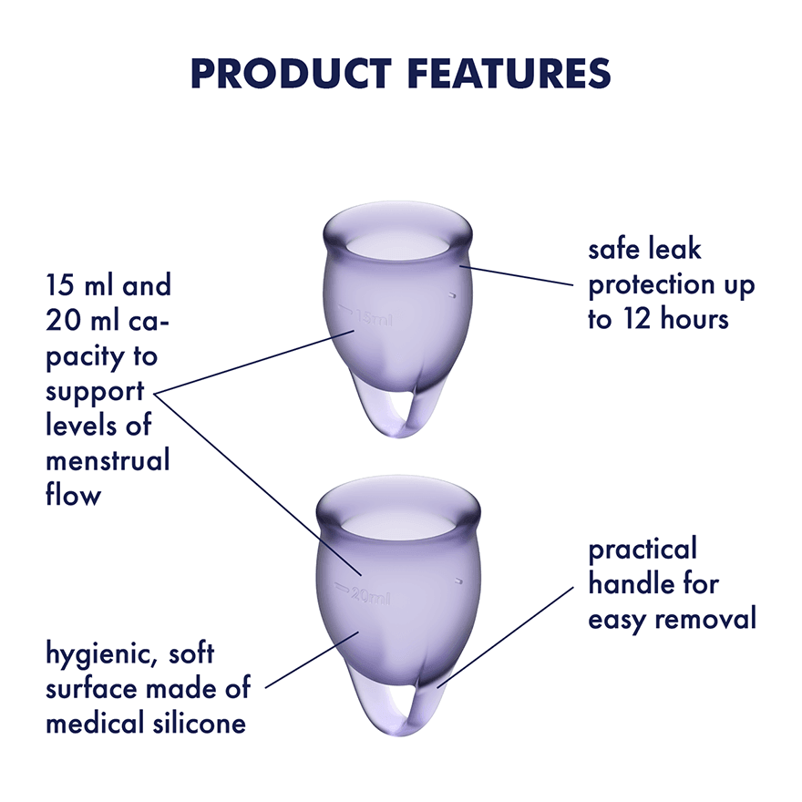 Satisfyer Menstrual Cups: Various Styles - Passionfruit