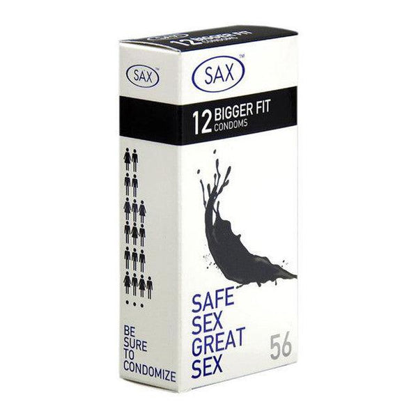 SAX, 56mm Condoms (Bigger Fit) - 12 pack - Passionfruit