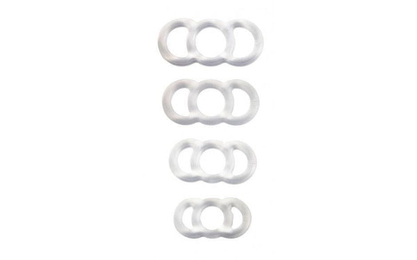 Silicone Cock Ring Set - Passionfruit
