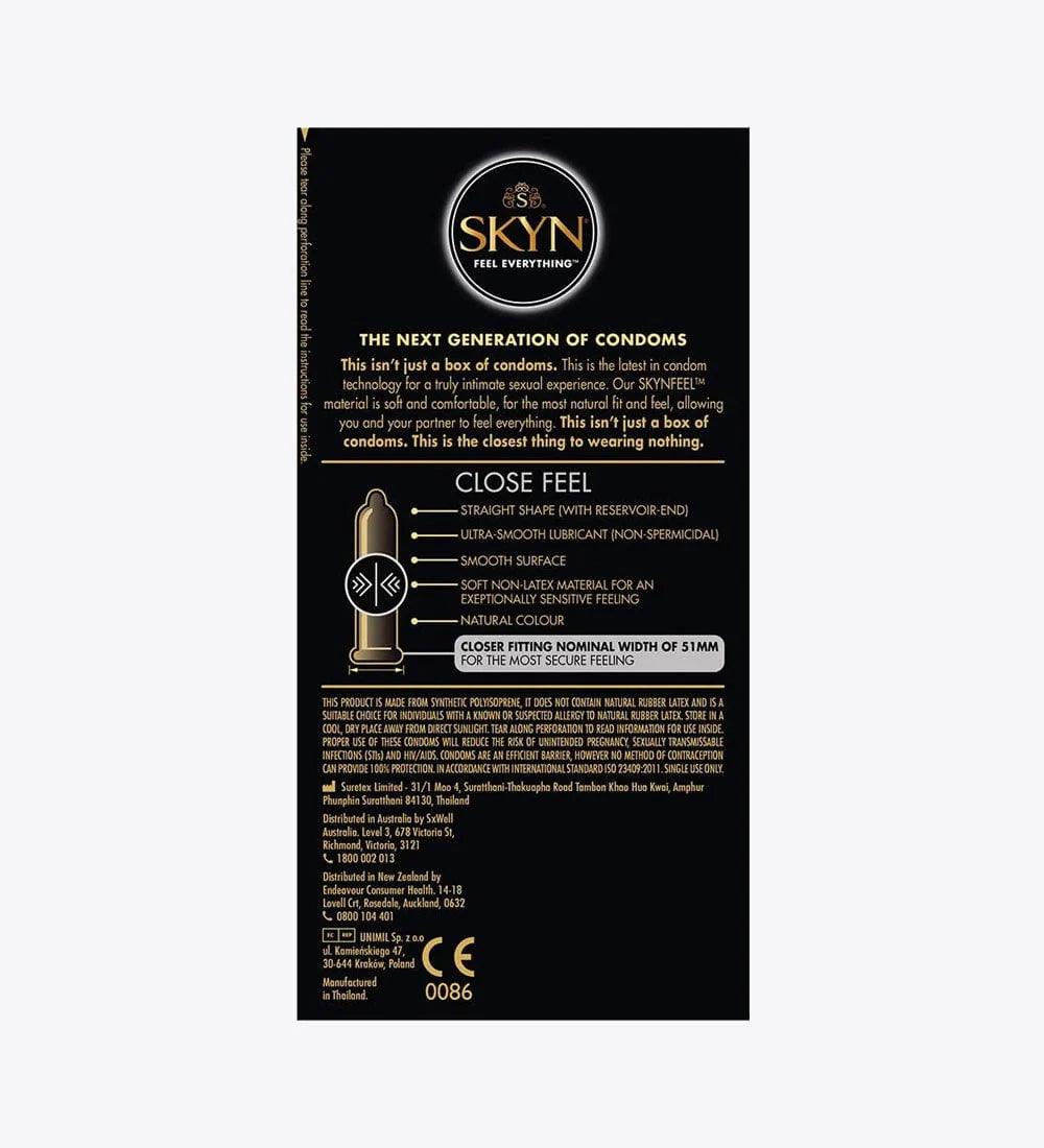Skyn, Non-Latex 51mm (Close Feel) Condoms - 10 pack - Passionfruit
