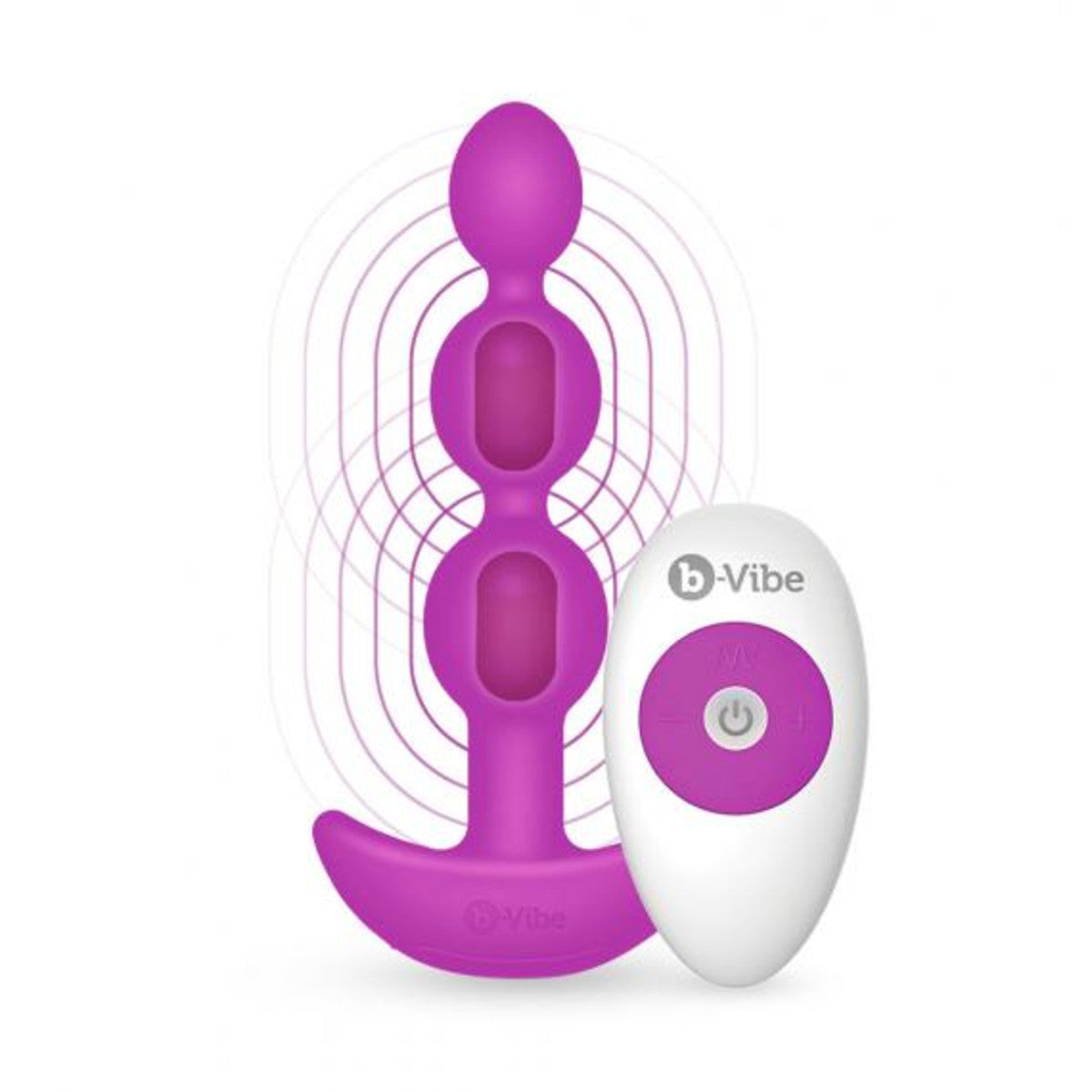 Triplet Anal Beads with Remote - Passionfruit