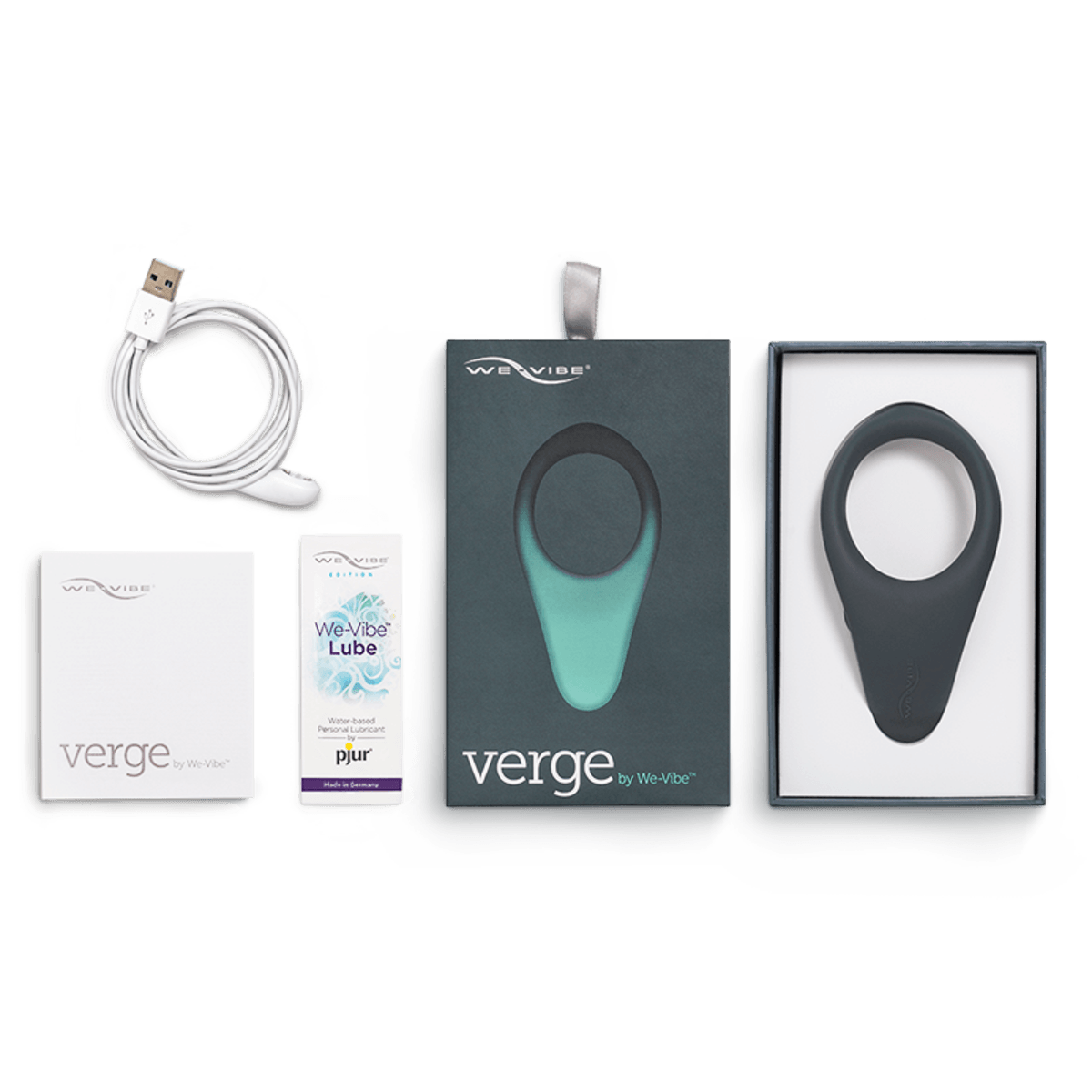 Verge by We-Vibe: Vibrating Erection Ring - App Controlled - Passionfruit