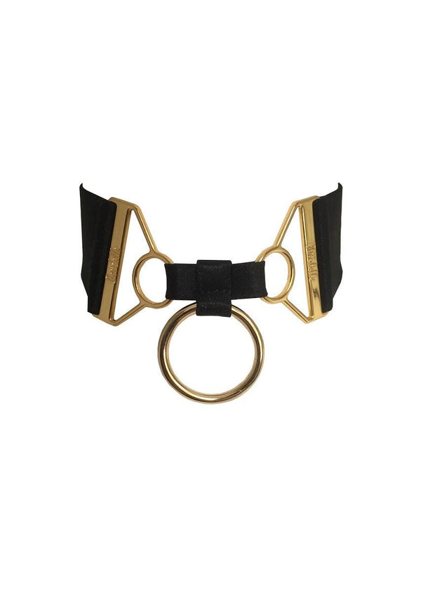 Wide Strap Collar: Black - Passionfruit